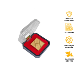 Huy Hiệu Agribank Đeo Áo Xi Vàng 24k Vuông 2cm Gắn Khuy Bướm Hàng Cao Cấp